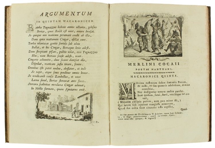 MERLINI COCAII OPUS MACARONICUM, notis illustratum, cui accessit vocabularium vernaculum, …