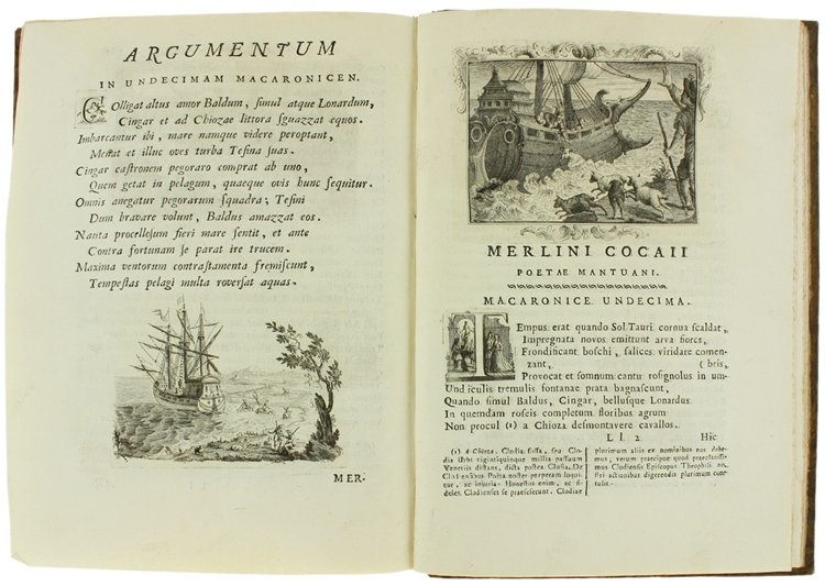 MERLINI COCAII OPUS MACARONICUM, notis illustratum, cui accessit vocabularium vernaculum, …
