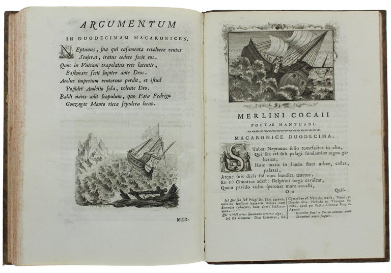 MERLINI COCAII OPUS MACARONICUM, notis illustratum, cui accessit vocabularium vernaculum, …