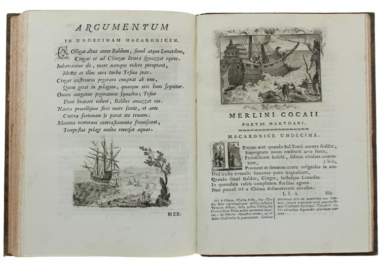 MERLINI COCAII OPUS MACARONICUM, notis illustratum, cui accessit vocabularium vernaculum, …