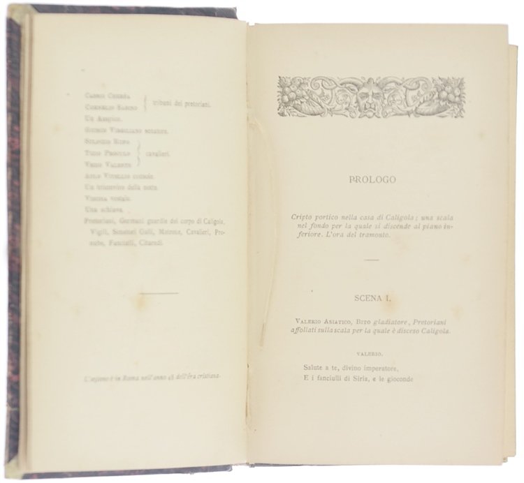 MESSALINA. Commedia in 5 atti in versi. Un prologo.