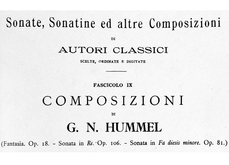 METODO PER LO STUDIO DEL PIANOFORTE. COMPOSIZIONI DI G. N. …