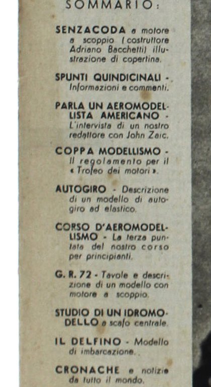 MODELLISMO. Anno II/1946 - N. 5