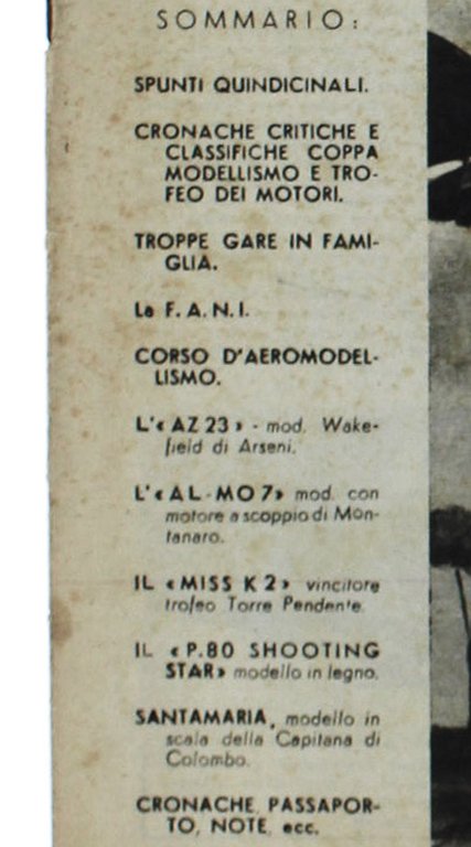 MODELLISMO. Anno II/1946 - N. 6