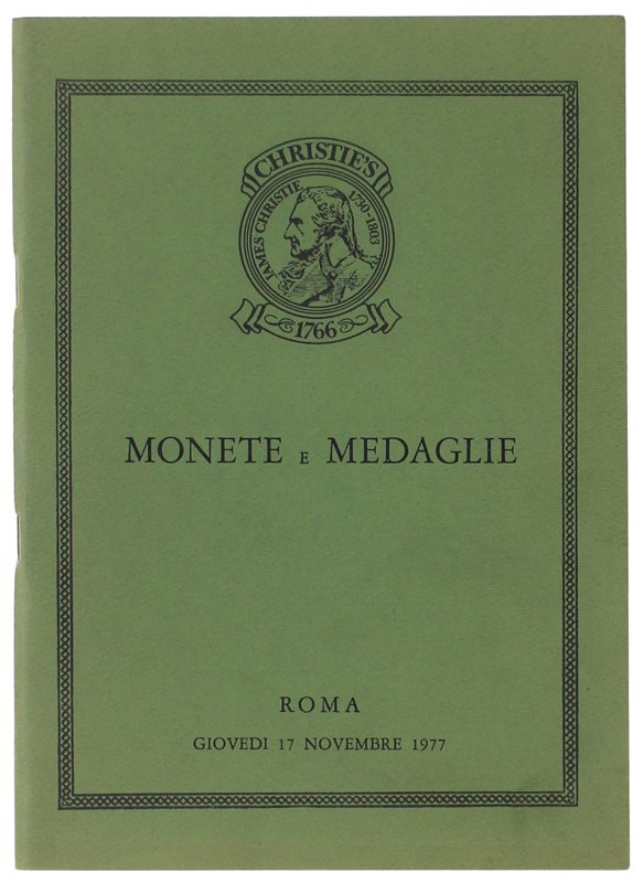 MONETE E MEDAGLIE. Roma, 17 novembre 1977