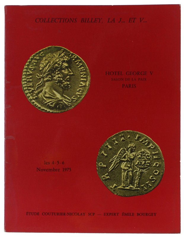 MONNAIES. Paris les 4-5-6 novembre 1975