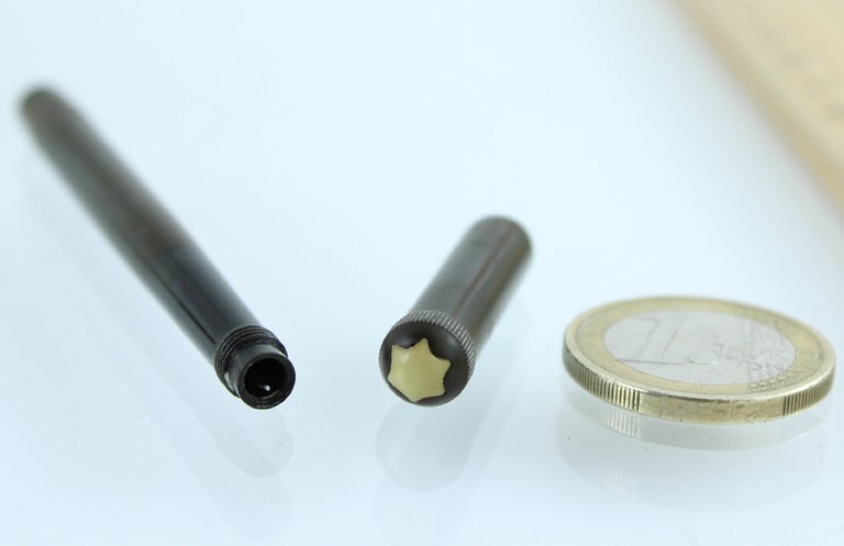 MONT BLANC stilografica "Micro" pennino oro retrattile lunga 83 mm …