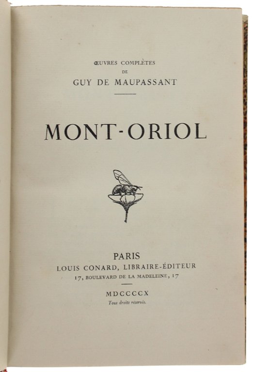 MONT-ORIOL. Roman.