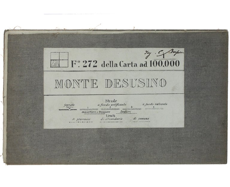MONTE DESUSINO. Foglio N° 272 della Carta d'Italia. Scala 1:50.000. …