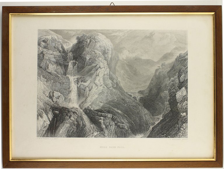 MOSS DALE FALL. Steel engraving 1830