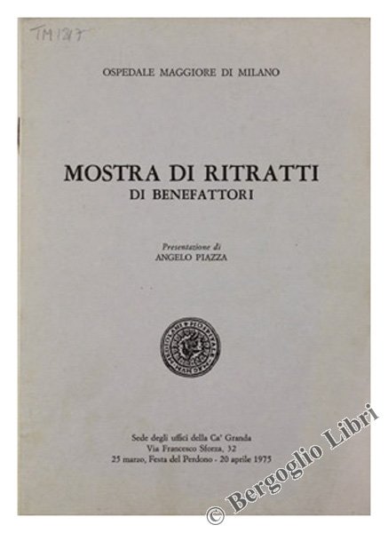 MOSTRA DI RITRATTI DI BENEFATTORI.