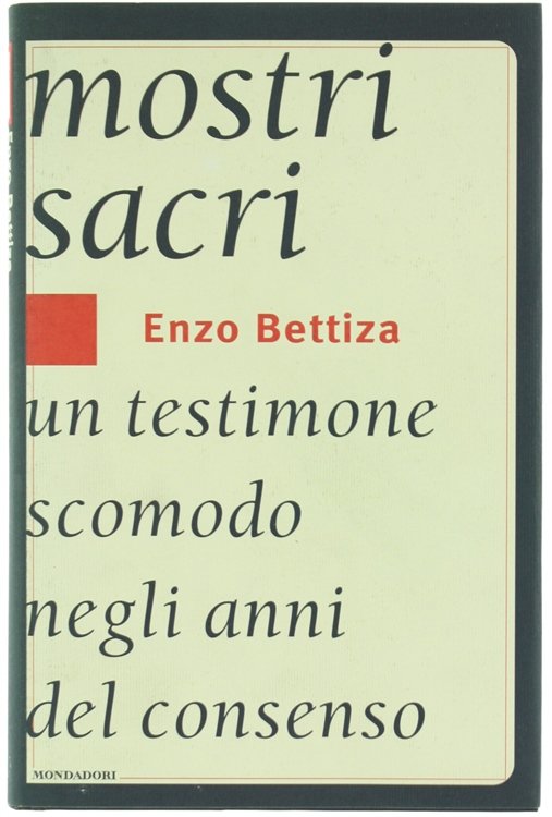 MOSTRI SACRI. Un testimone scomodo negli anni del consenso.