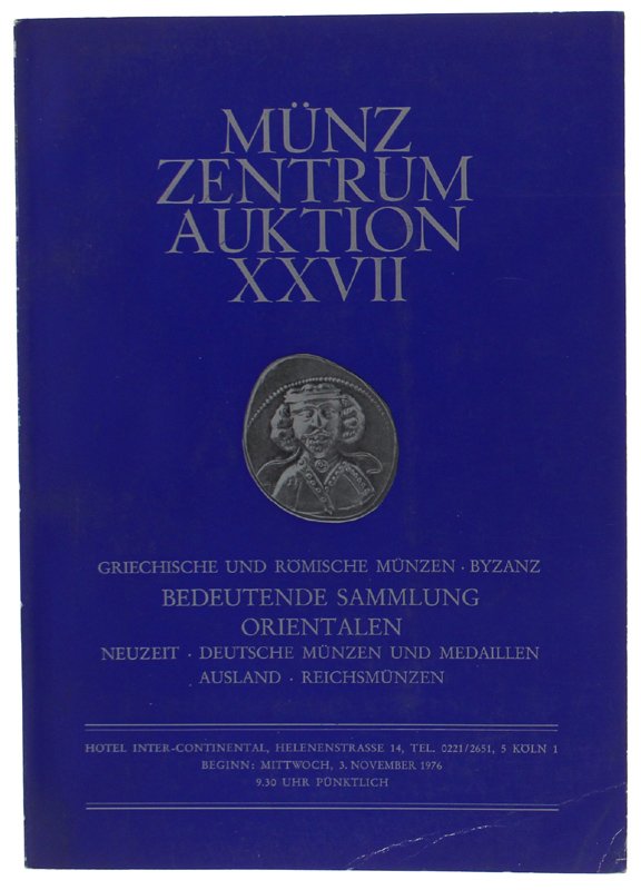 MÜNZ ZENTRUM AUKTION XXVII: 3. November 1976
