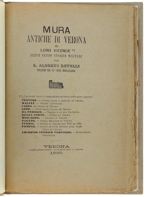 MURA ANTICHE DI VERONA E LORO VICENDE DALLA FONDAZIONE DELLA …
