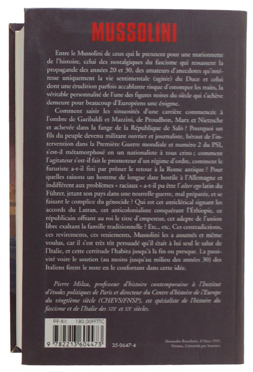 MUSSOLINI [Edition originale française]