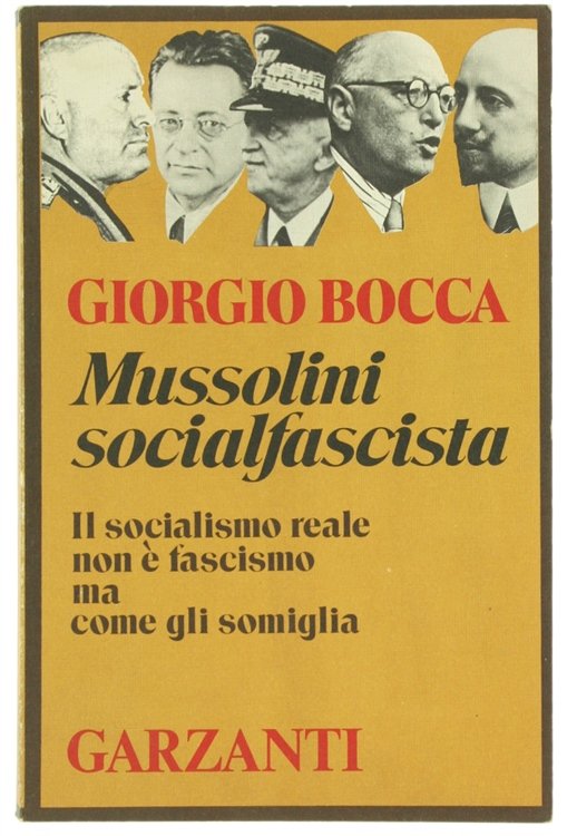 MUSSOLINI SOCIALFASCISTA.