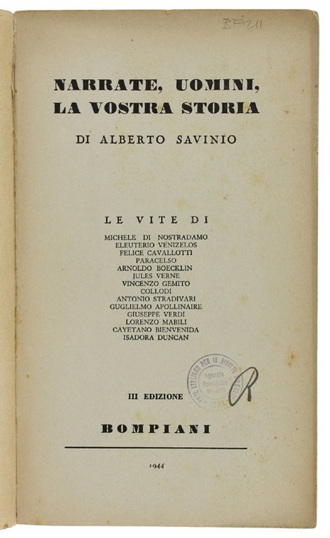 NARRATE, UOMINI, LA VOSTRA STORIA. Le vite di Michele di …