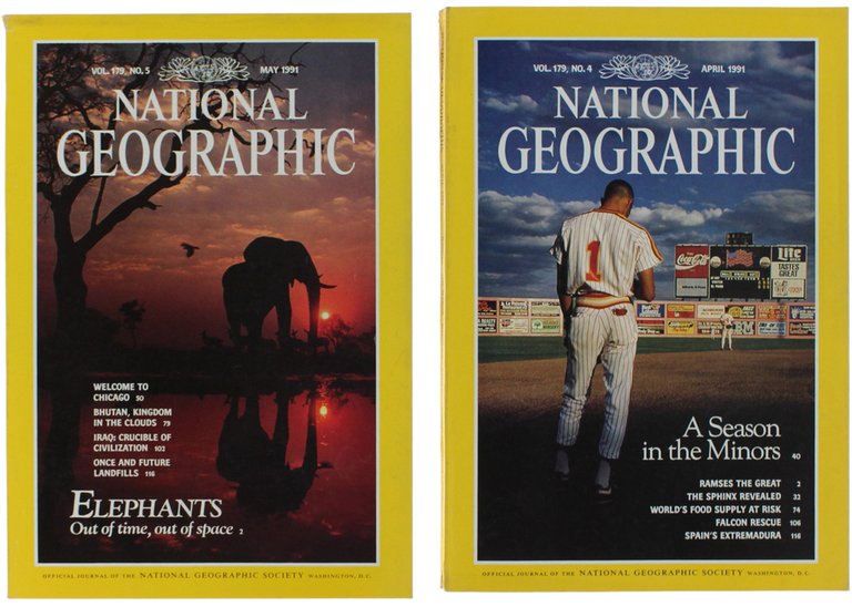 NATIONAL GEOGRAPHIC MAGAZINE - Annata 1991 completa con 7 carte …