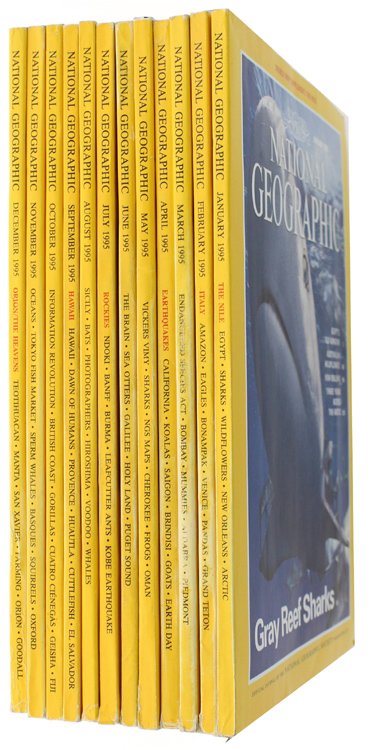 NATIONAL GEOGRAPHIC MAGAZINE - Annata 1995 completa (edizione in lingua …