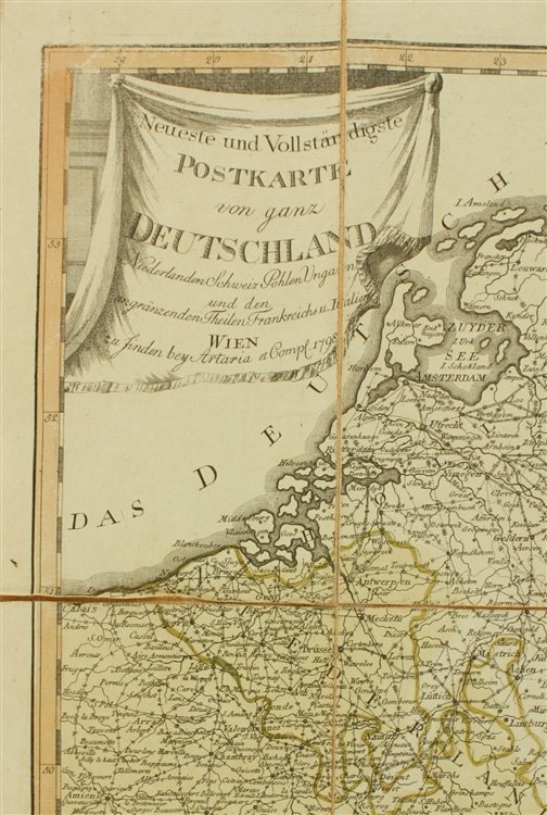 NEUESTE UND VOLLSTÄNDIGSTE POSTKARTE VON GANZ DEUTSCHLAND NIEDERLANDEN SCHWEIZ POHLEN …
