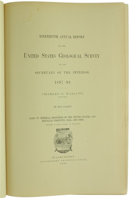 NINETEENTH ANNUAL REPORT OF THE UNITED STATES GEOLOGICAL SURVEY TO …