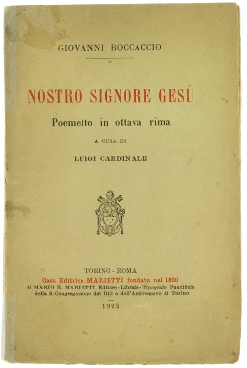 NOSTRO SIGNORE GESU'. Poemetto in ottava rima a cura di … | Immagine Gallery 2