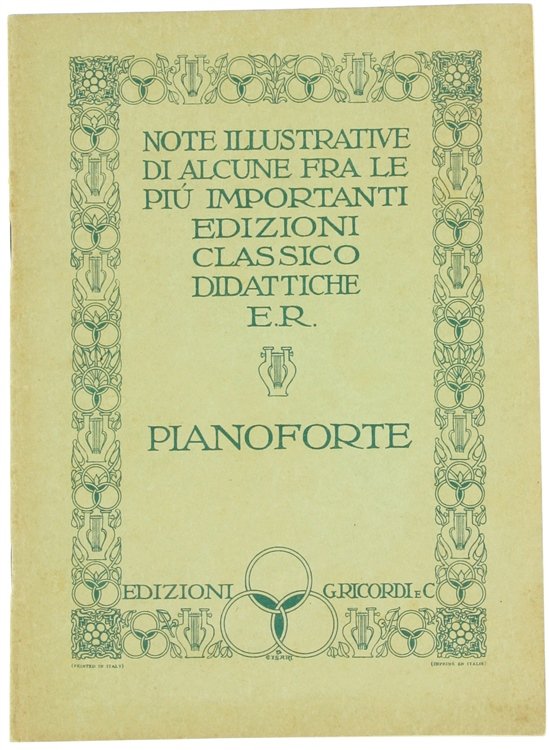 NOTE ILLUSTRATIVE di alcune fra le più importanti edizioni classico/didattiche …