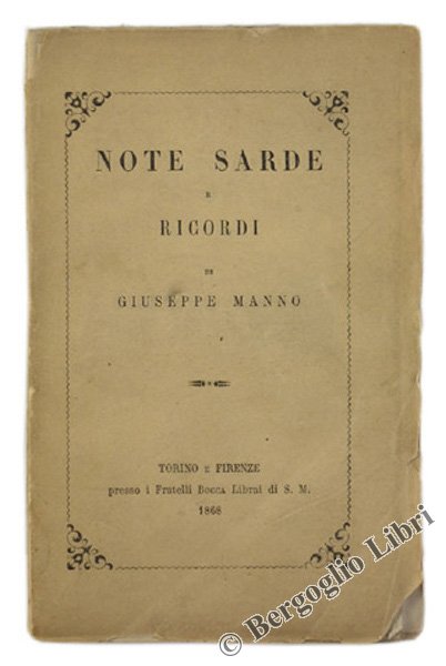 NOTE SARDE E RICORDI