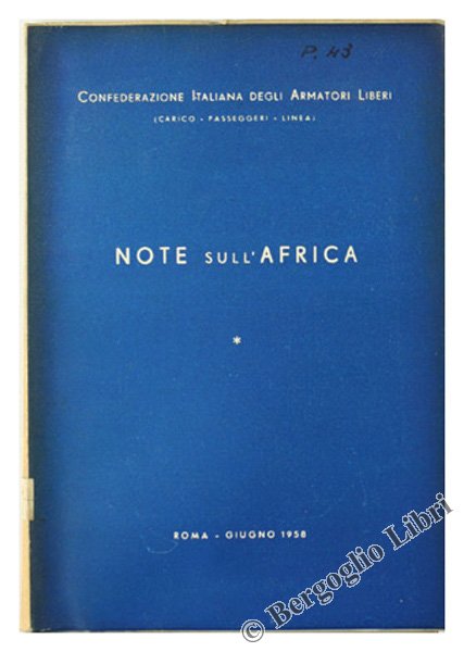 NOTE SULL'AFRICA.