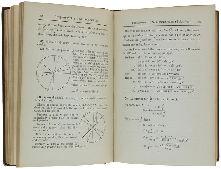 NOTES ON TRIGONOMETRY AND LOGARITHMS.