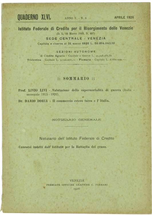 NOTIZIARIO GENERALE.