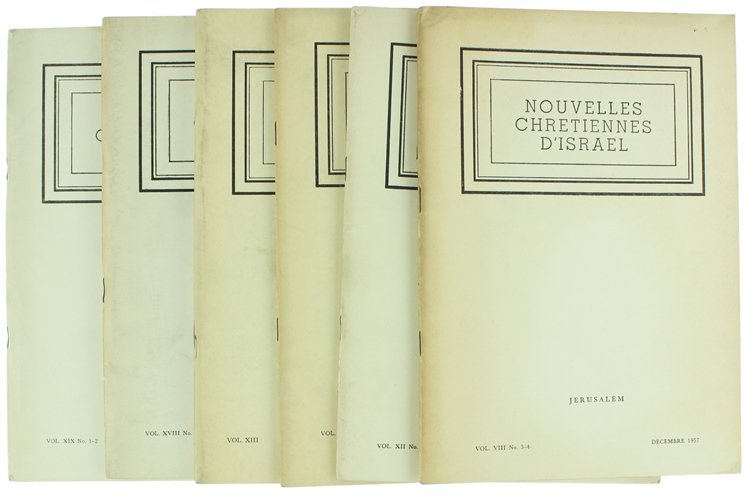 NOUVELLES CHRETIENNES D'ISRAEL. Lot de 7 numéros des années 1957-1968.