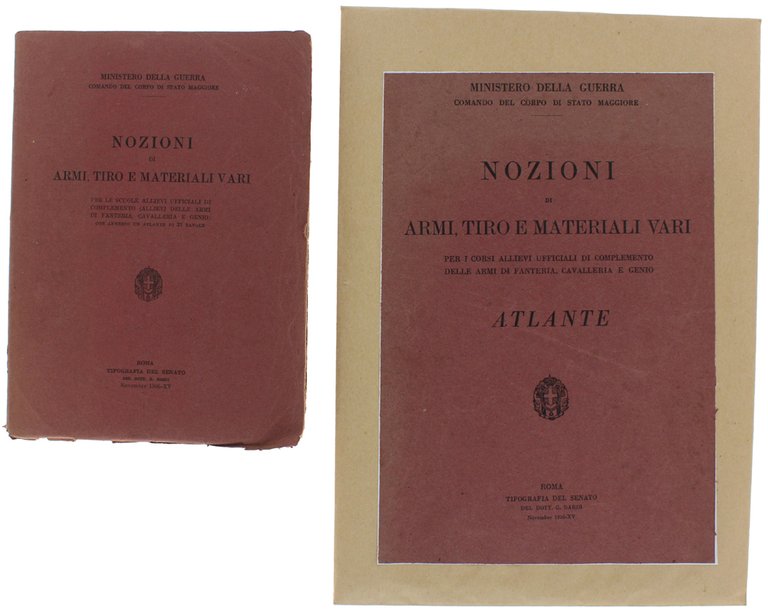 NOZIONI DI ARMI, TIRO E MATERIALI VARI. Per le scuole …