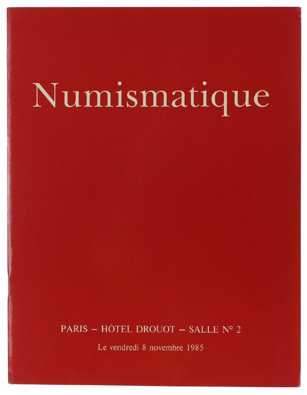NUMISMATIQUE. Paris 8 novembre 1985