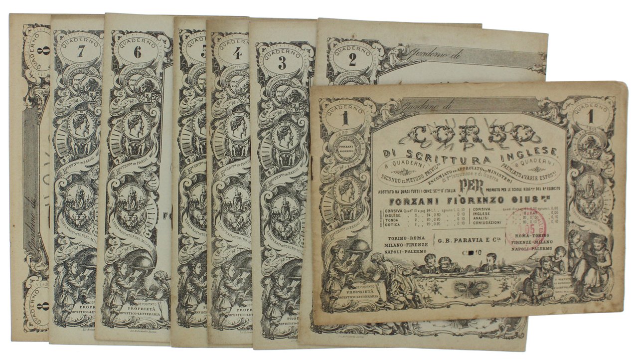 NUOVO CORSO COMPLETO DI SCRITTURA INGLESE in 8 quaderni: Quaderno …