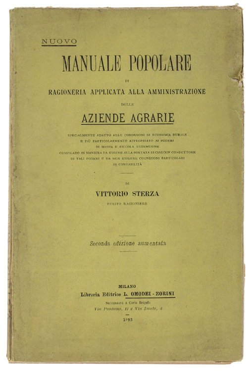 NUOVO MANUALE POPOLARE DI RAGIONERIA APPLICATA ALLA AMMINISTRAZIONE DELLE AZIENDE …