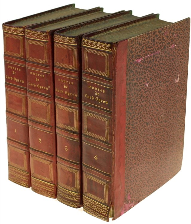 OEUVRES COMPLETES DE LORD BYRON (4 Volumes - complet).