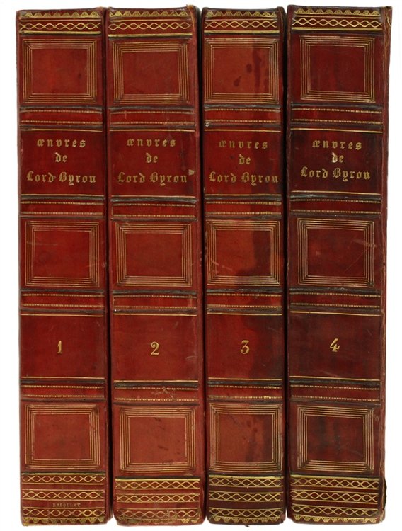 OEUVRES COMPLETES DE LORD BYRON (4 Volumes - complet).