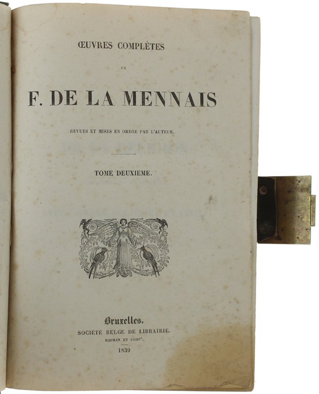 OEUVRES COMPLETES. Tome 2 (De la religion - Des progrès …