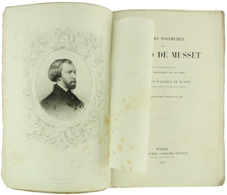 OEUVRES POSTHUMES avec lettres inédites, une notice biographique, par son …