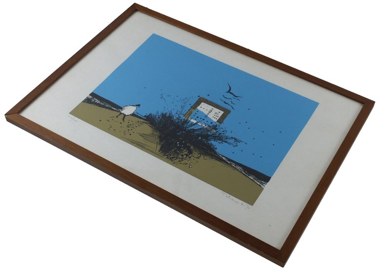 RICCARDO TALIANO - Litografia a colori "ORDINE - NO GUERRA" …