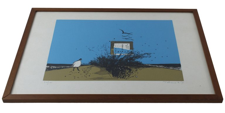 RICCARDO TALIANO - Litografia a colori "ORDINE - NO GUERRA" …