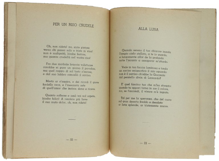 ORME SOLITARIE. Versi.