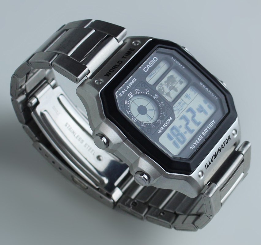 OROLOGIO UOMO CASIO WORLD TIME AE1200WH No. 3299 (nuovo)