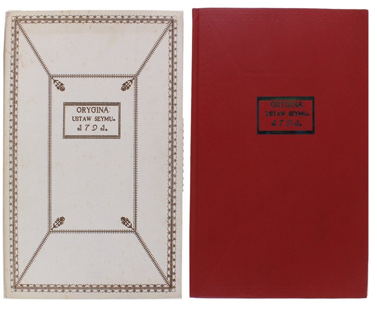 ORYGINA: USTAW SEYMU - 1791.
