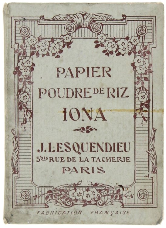 PAPIER POUDRE DE RIZ IONA.