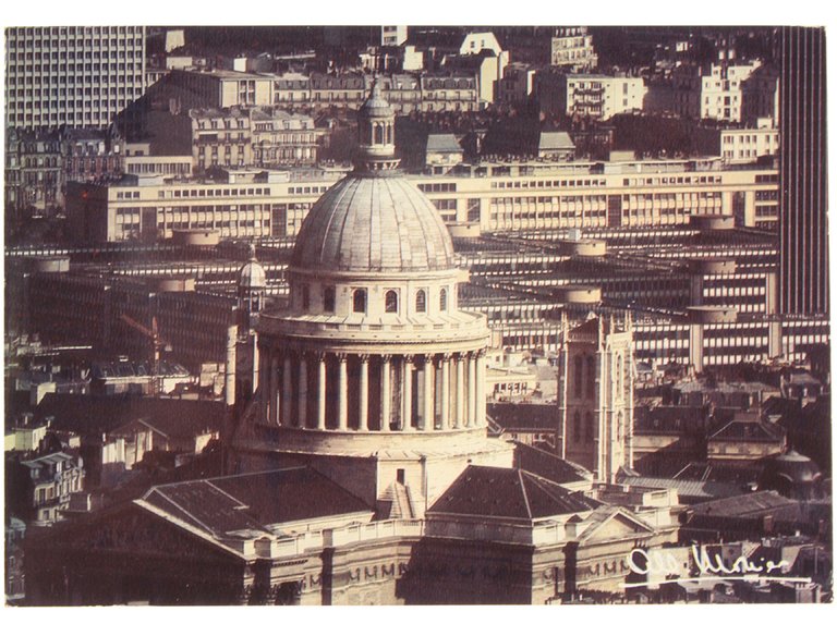 PARIS, Le dome du Panthéon (Carte postale).