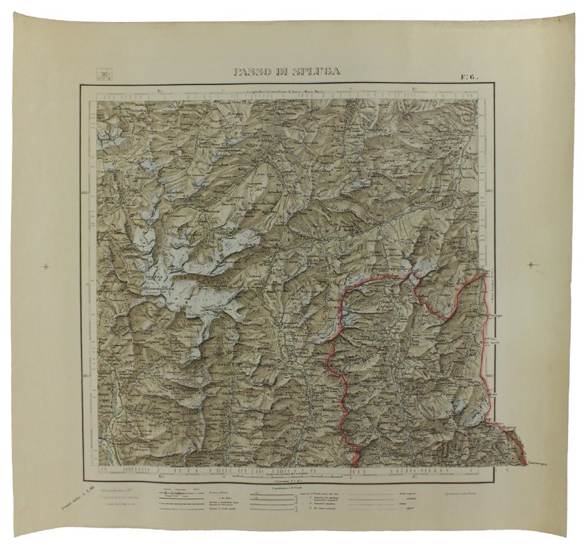 PASSO DI SPLUGA. Foglio 6 della Carta Topografica del Regno …