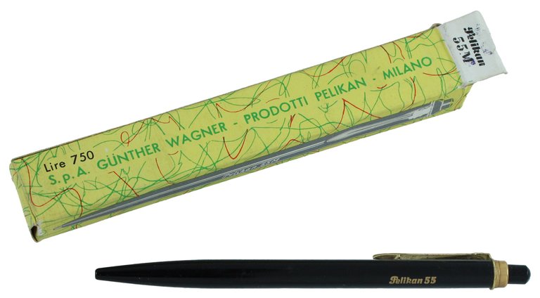 Penna a sfera "PELIKAN 55 M"- Corpo in metallo. Vintage …