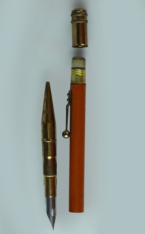PENNA + MATITA + GOMMA CON CLIPS - vintage (1920 …